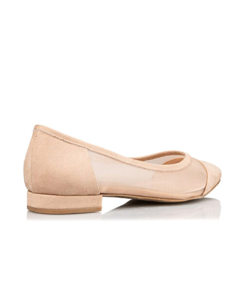 Alternative view of ENVIE SHOES-POINTY FLAT PUMPS (E02-11002)-BEIGE