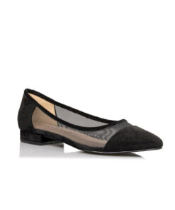 ENVIE SHOES-POINTY FLAT PUMPS (E02-11002)-BLACK