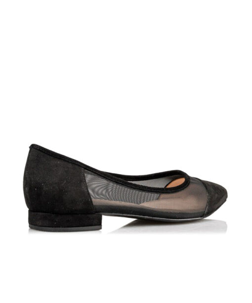 Alternative view of ENVIE SHOES-POINTY FLAT PUMPS (E02-11002)-BLACK