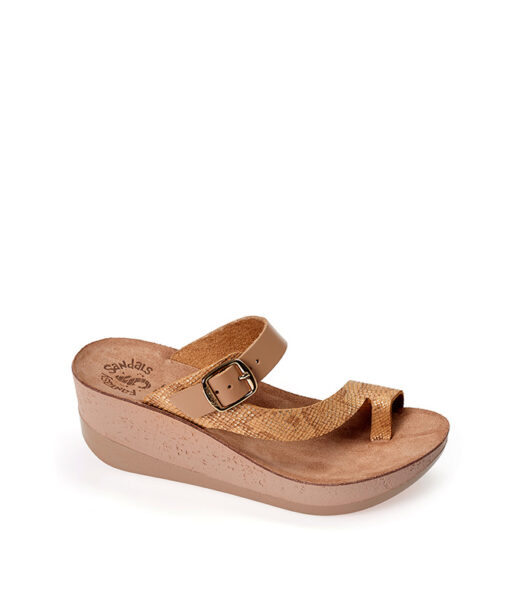 FANTASY SANDALS-FELISA (S-5000)-BEIGE SNAKE