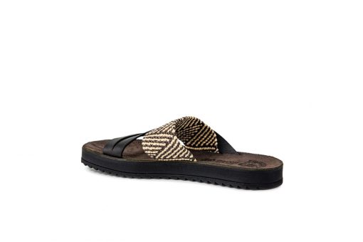 FANTASY SANDALS-PAROS (S8021)-BLACK MACRAME - Image 2