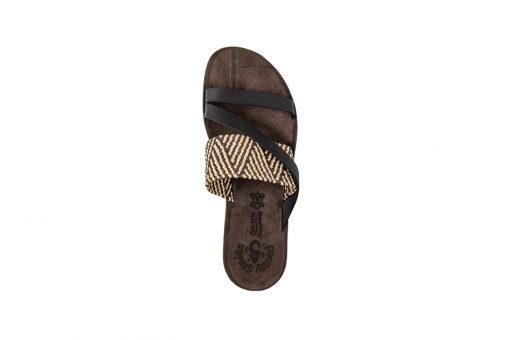 FANTASY SANDALS-PAROS (S8021)-BLACK MACRAME - Image 3