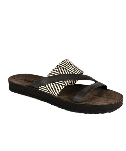 FANTASY SANDALS-PAROS (S8021)-BLACK MACRAME