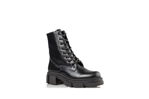 ENVIE SHOES-COMBAT BOOTIES (E02-14022-34)-BLACK