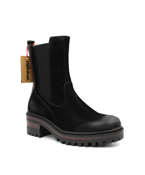WRANGLER-BALLANTYNE CHELSEA (WL12601A-338)-BLACK-BURGUNDY