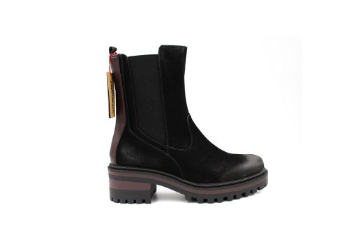 WRANGLER-BALLANTYNE CHELSEA (WL12601A-338)-BLACK-BURGUNDY - Image 2