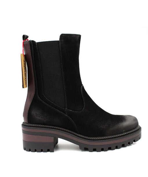 Alternative view of WRANGLER-BALLANTYNE CHELSEA (WL12601A-338)-BLACK-BURGUNDY