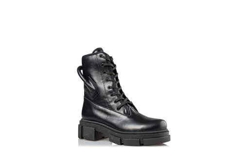 ENVIE SHOES-COMBAT BOOTIES (E02-14021-34)-BLACK