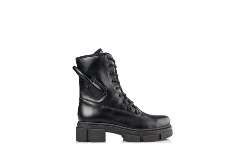 ENVIE SHOES-COMBAT BOOTIES (E02-14021-34)-BLACK - Image 2