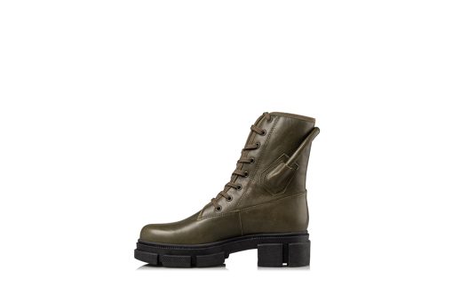 ENVIE SHOES-COMBAT BOOTIES (E02-14021-57)-CHAKI - Image 2