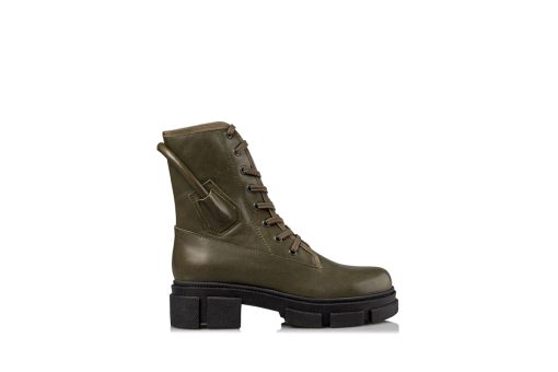 ENVIE SHOES-COMBAT BOOTIES (E02-14021-57)-CHAKI - Image 3