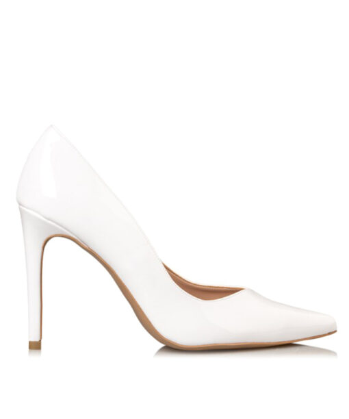 Alternative view of ENVIE SHOES-SHINY STILETTO PUMPS (E02-15151-33)-WHITE