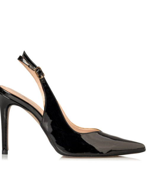 Alternative view of ENVIE SHOES-SHINY STILETTO PUMPS (E02-15153-34)-BLACK
