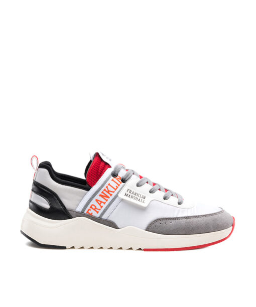 Alternative view of FRANKLIN MARSHALL-ALPHA PARADE (FFIE0038T-3198)-WHITE GREY-BRIGHT RED