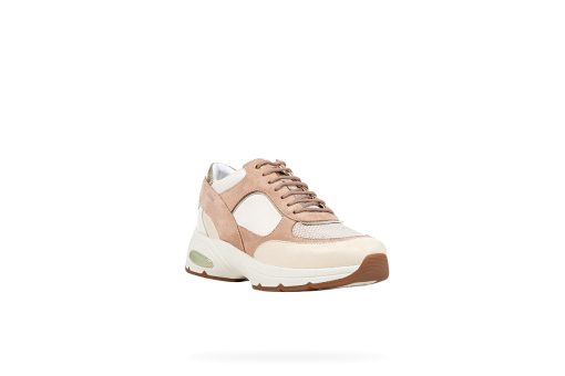 GEOX-D ALHOUR A (D15FGA-02285-C5Q1Q)-DK SKIN-OFF WHITE