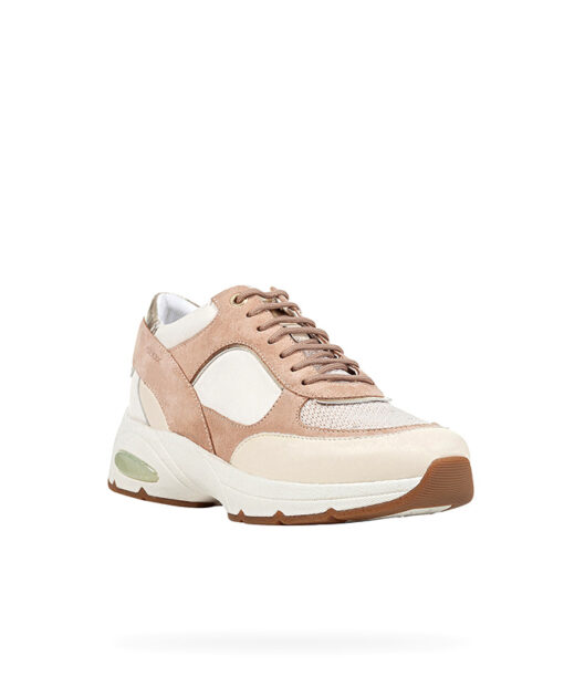 GEOX-D ALHOUR A (D15FGA-02285-C5Q1Q)-DK SKIN-OFF WHITE