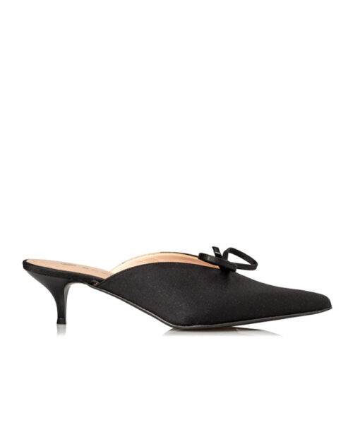 Alternative view of ENVIE SHOES-KITTEN HEEL MULES (E02-15022-34)-BLACK
