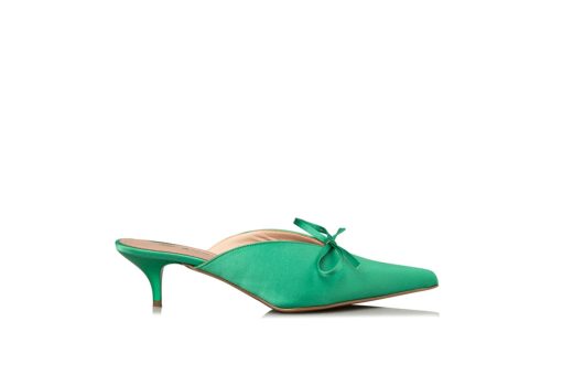 ENVIE SHOES-KITTEN HEEL MULES (E02-15022-48)-GREEN - Image 2