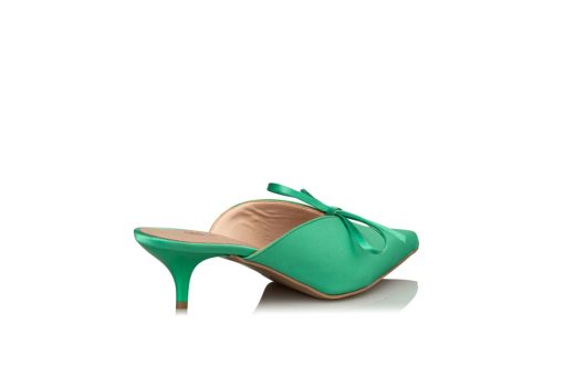 ENVIE SHOES-KITTEN HEEL MULES (E02-15022-48)-GREEN - Image 3