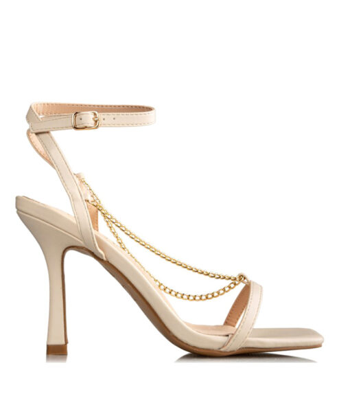 Alternative view of MISS NV-ANKLE STRAP SANDALS (V45-15353-10)-OFF-WHITE
