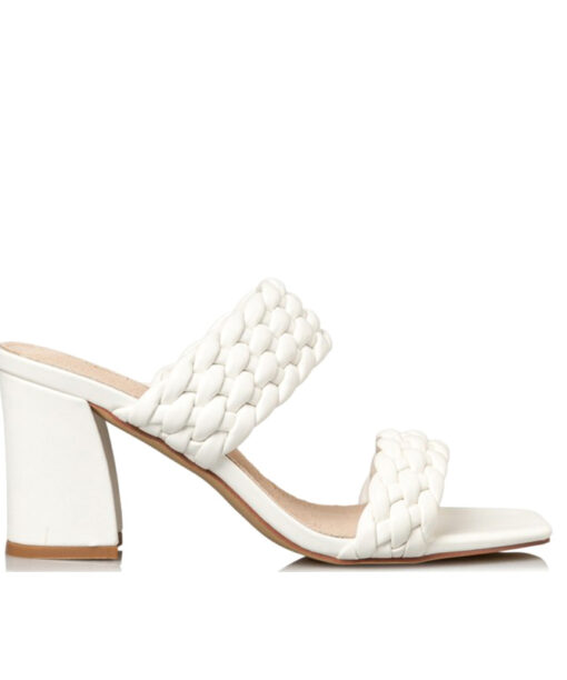 Alternative view of MISS NV-BLOCK HEEL SANDALS (V42-15186-33)-WHITE