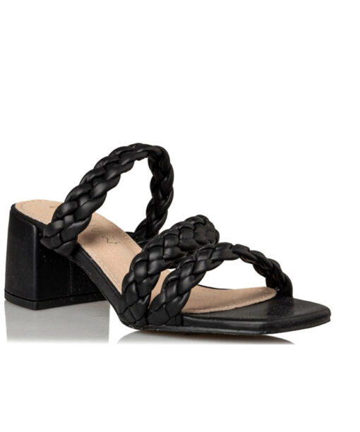 MISS NV-BRAIDED MULES (V84-15061-34)-BLACK