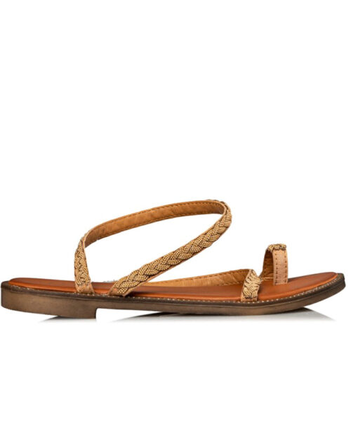 Alternative view of MISS NV-FLAT SANDALS (V96-15405-26)-CAMEL