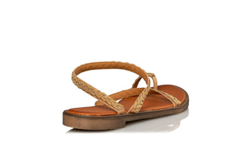MISS NV-FLAT SANDALS (V96-15405-26)-CAMEL - Image 3