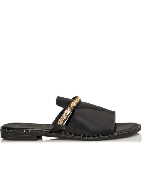 Alternative view of MISS NV-FLAT SANDALS (V96-15422-34)-BLACK