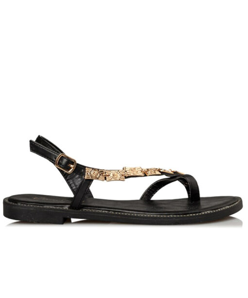 Alternative view of MISS NV-FLAT SANDALS (V96-15097-34)-BLACK