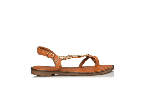 MISS NV-FLAT SANDALS (V96-15097-26)-CAMEL - Image 2