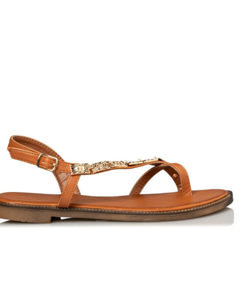Alternative view of MISS NV-FLAT SANDALS (V96-15097-26)-CAMEL