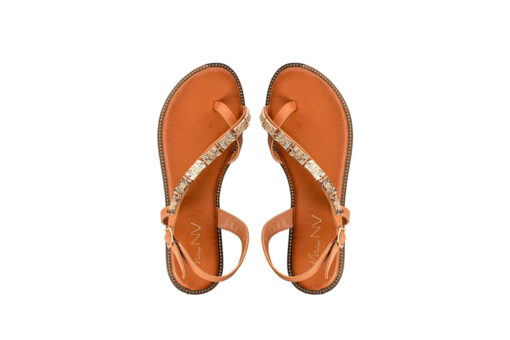 MISS NV-FLAT SANDALS (V96-15097-26)-CAMEL - Image 4