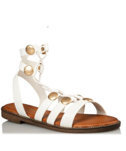 MISS NV-FLAT SANDALS (V96-15103-34)-WHITE