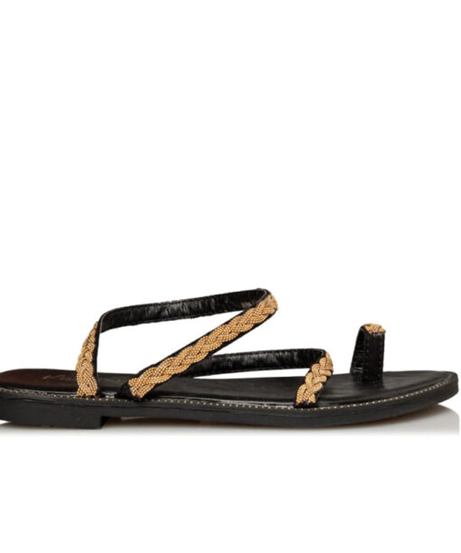 Alternative view of MISS NV-FLAT SANDALS (V96-15405-34)-BLACK
