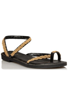 MISS NV-FLAT SANDALS (V96-15405-34)-BLACK