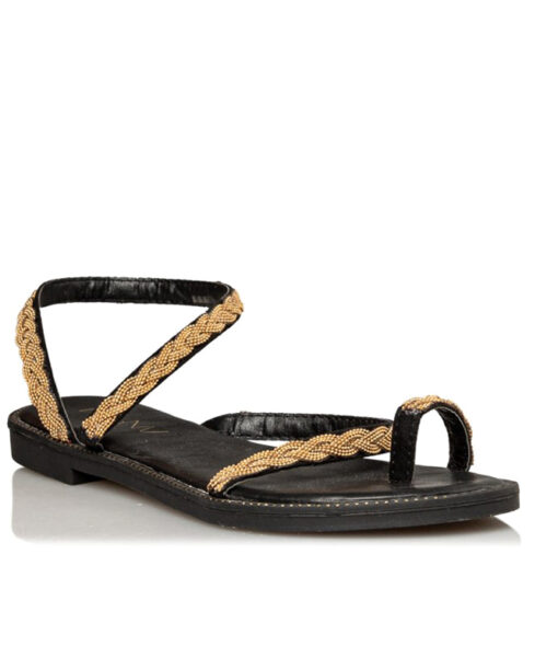 MISS NV-FLAT SANDALS (V96-15405-34)-BLACK