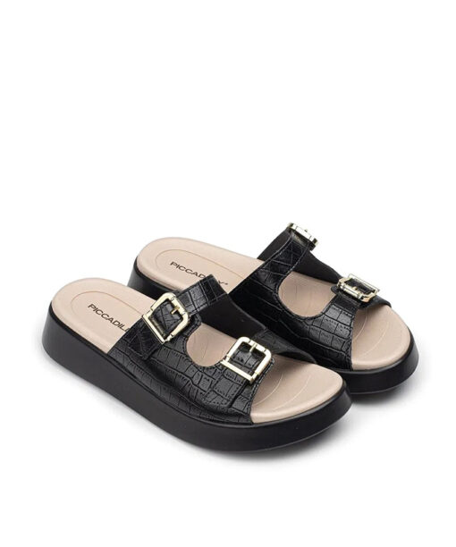 PICCADILLY-VITORIA (468005-3)-CROCO PRETO