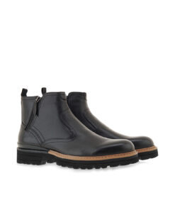 RENATO GARINI (P515W3022002)-BLACK WAXED COW LEATHER