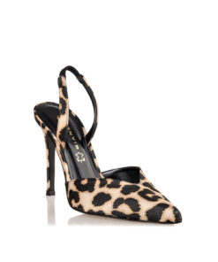 ENVIE SHOES-SATIN SLINGBACK PUMPS (E02-16076-97)-LEOPAR