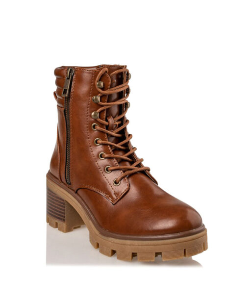 MISS NV-COMBAT BOOTIES (V57-16128-26)-CAMEL