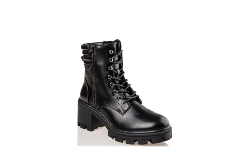 MISS NV-COMBAT BOOTIES (V57-16128-34)-BLACK