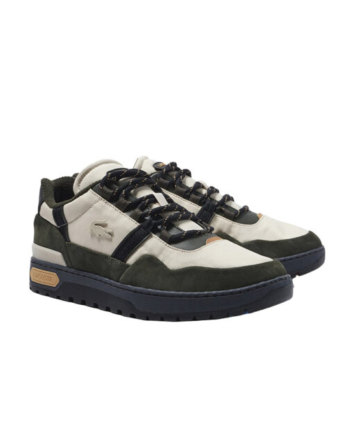 LACOSTE-T-CLIP WNTR 222 2 (744SMA00331Y5)-OFF WHT-DK GRN