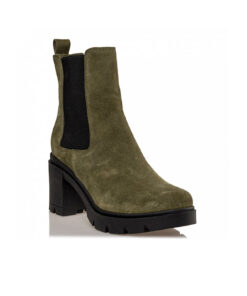 ENVIE SHOES-LEATHER BOOTIES (E02-16192-57)-CHAKI