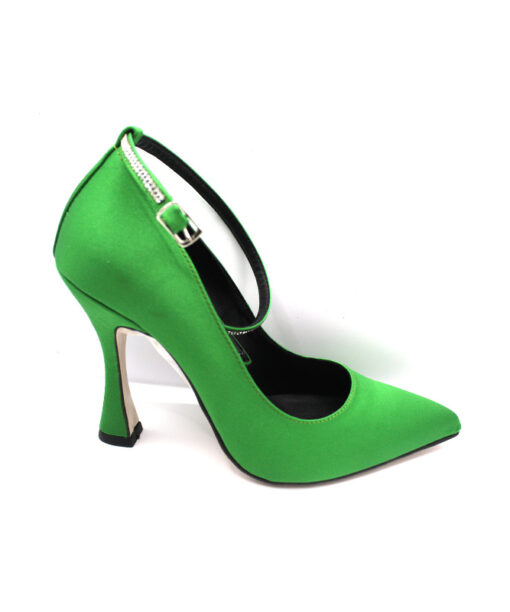 Alternative view of ELLEN SHOES (83171)-GREEN SATEN