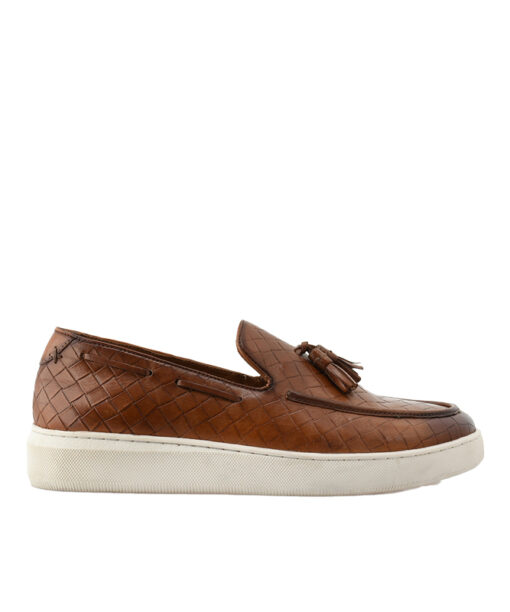 Alternative view of RENATO GARINI (Q540S3172532)-TAN COW WEAVE LEATH