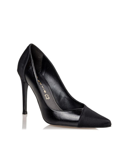 ENVIE SHOES-SHINY STILETTO PUMPS (E02-16061-34)-BLACK