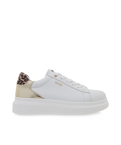 Alternative view of SEVEN (Q119R315238A)-WHITE-LT GOLD-LEOPARD