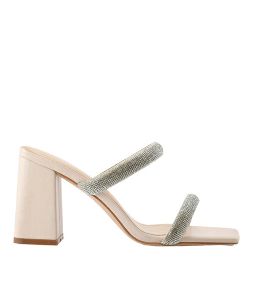 Alternative view of SEVEN (Q420A4274E75)-NUDE-CLEAR STRASS