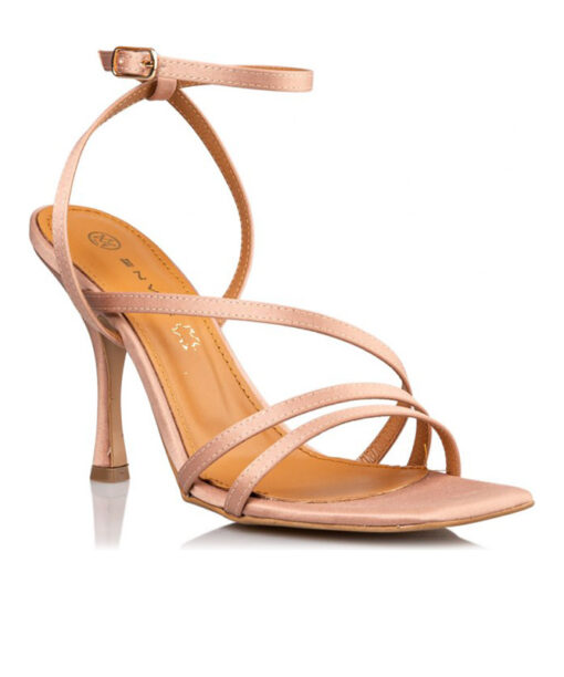 ENVIE SHOES-WRAPAROUND SATIN SANDALS (E02-17050-90)-NUDE
